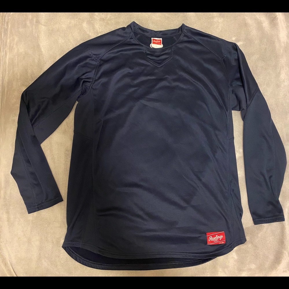 Rawlings Adult Baseball Dugout Fleece Pullover Size Large
